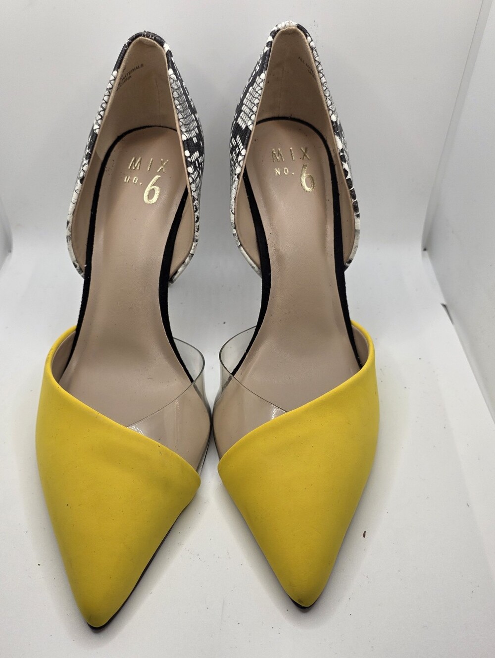 Mix No. 6 Women's Yellow Pointed D'Orsay Pumps